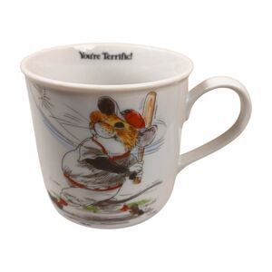 Pawprints New Trends Mouse Baseball "You're Terrific!" 10 oz Coffee Cup Mug